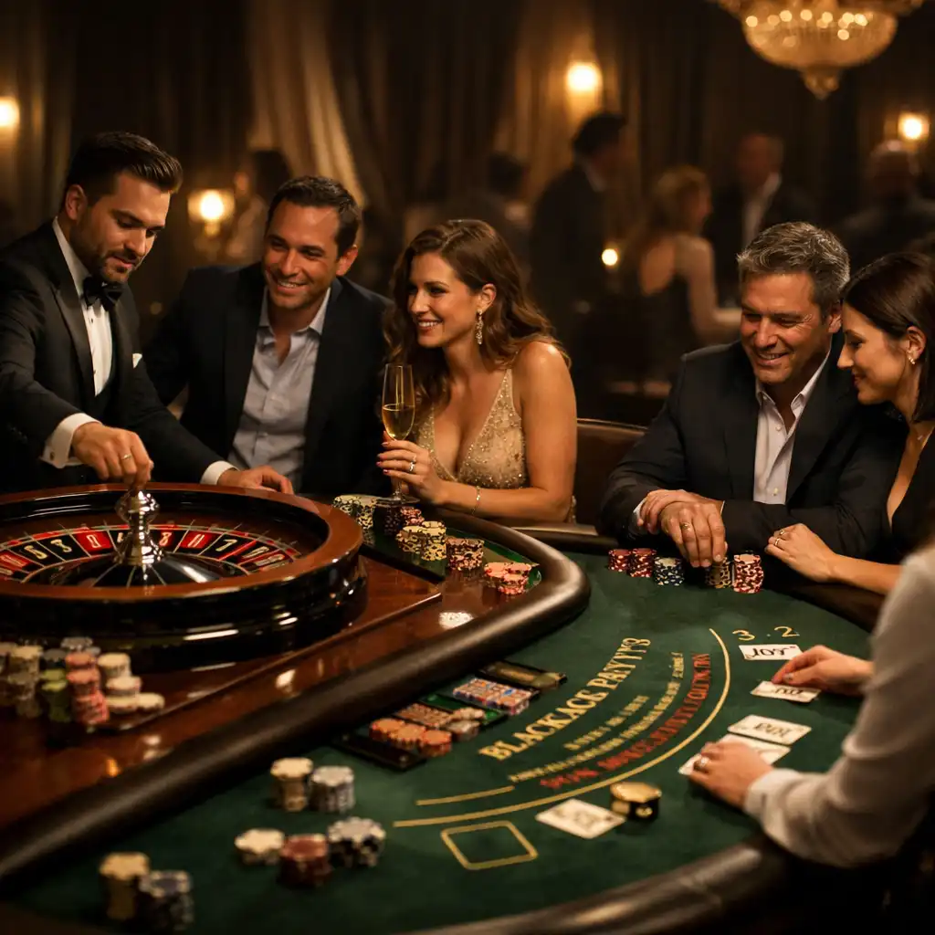 Ruletka i blackjack na wydarzeniu